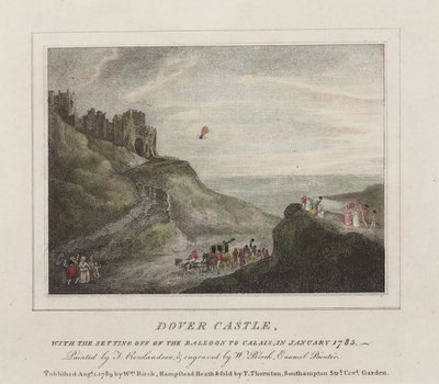 La première traversée de la Manche en ballon, 7 janvier 1785 - Frederick (attr. to) Barnard