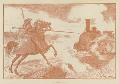 La locomotive - after Albert Robida