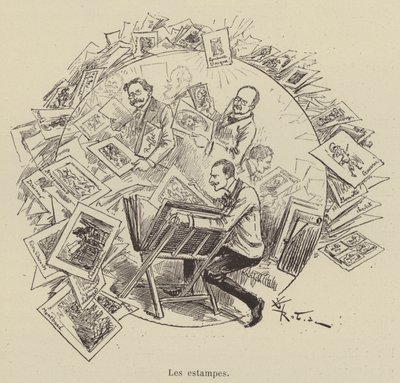 Les estampes - after Albert Robida