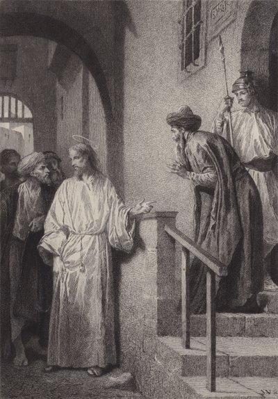 La mère et les frères de Jésus - after Albert Robida