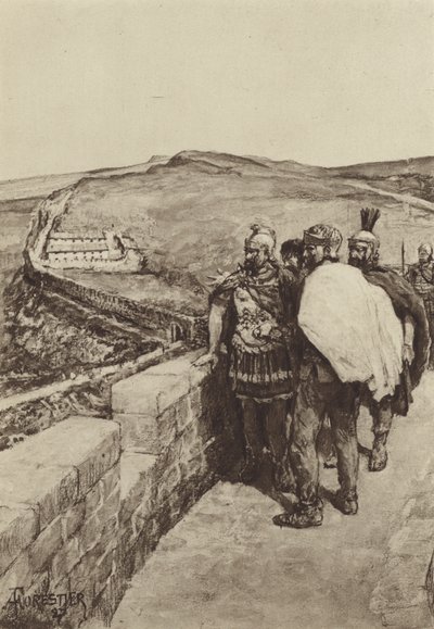 Un général observe depuis le mur d