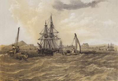 Édimbourg depuis le Firth of Forth - after C. Stanfield