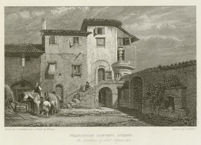 Couvent Franciscain, Athènes, résidence de Lord Byron, 1811 - after C. Stanfield