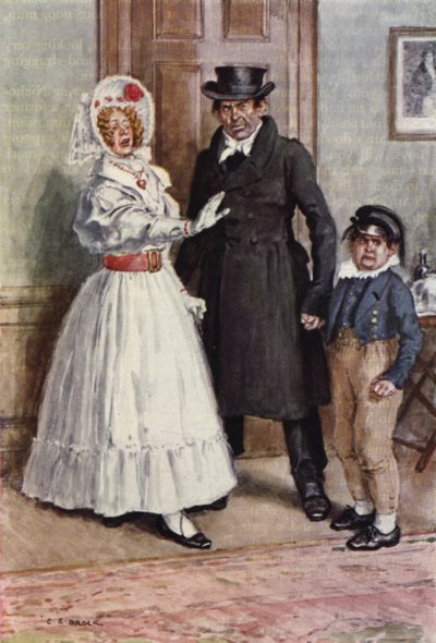 Illustration pour Nicholas Nickleby - after Charles Edmund Brock