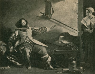 Charles Dickens en tant que Capitaine Bobadil, dans Chaque Homme dans son Humour - after Charles Robert Leslie
