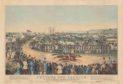 Peytona et Fashion : Dans leur grand match pour 20 000 $. Sur le Union Course L.I. 13 mai 1845, gagné par Peytona. Temps 7:39 3/4, 7:45 1/4 - after Charles Severin