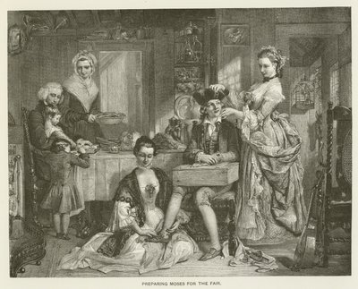 Préparer Moïse pour la foire - after Daniel Maclise