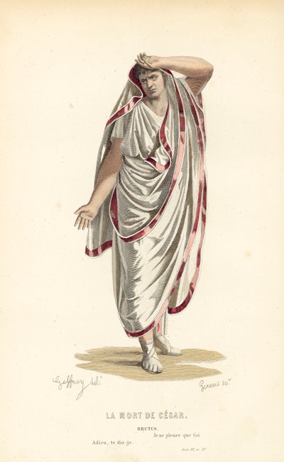 La mort de César, Brutus - after Edmond A.F. Geffroy