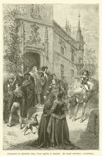 Comment le chevalier Sans Peur quitta sa famille, Le loyal serviteur, Anonyme - after Emile Antoine Bayard