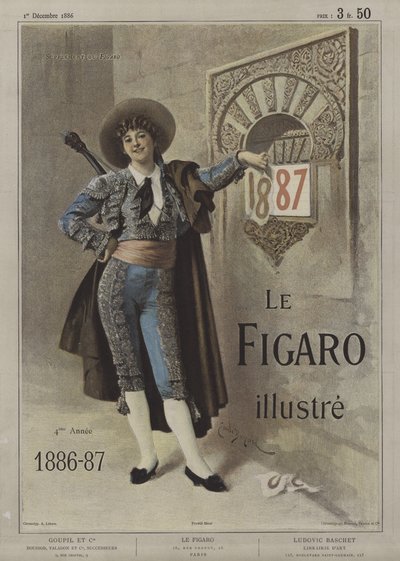 Couverture de Le Figaro Illustré, 1er décembre 1886 - after Emile Antoine Bayard