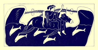 Europe et le Taureau, illustration des Peintures de vases grecs par J. E. Harrison et D. S. MacColl, publié en 1894 - after English School