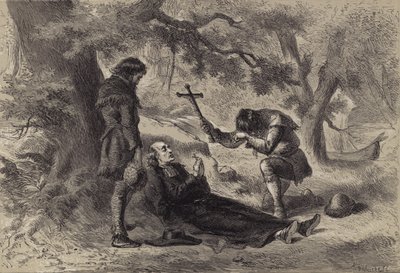 La mort du Père Marquette - after Felix Octavius Carr Darley