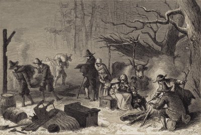 Colons Anglais en Amérique - after Felix Octavius Carr Darley