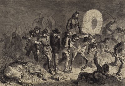 Retraite des Confédérés de Shiloh - after Felix Octavius Carr Darley