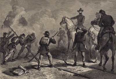 La Marche de Sherman vers la Mer - after Felix Octavius Carr Darley