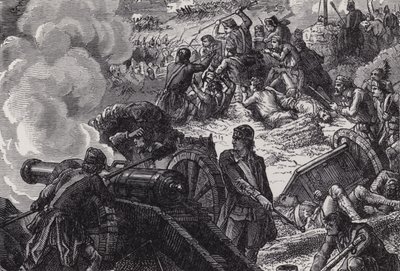 La Bataille de Bunker Hill - after Felix Octavius Carr Darley