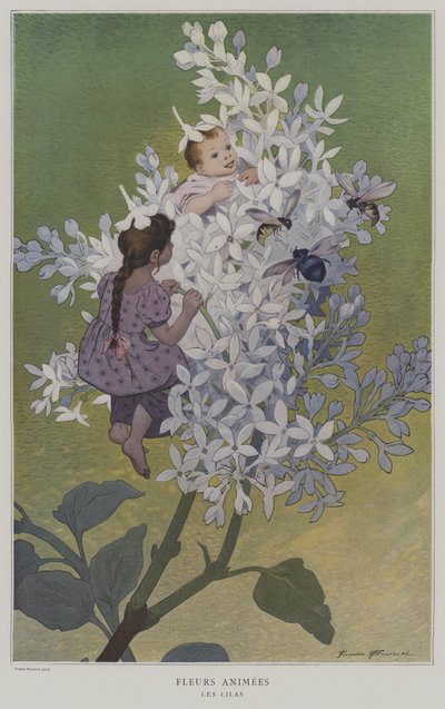 Fleurs Animées. Les Lilas - after Firmin Bouisset