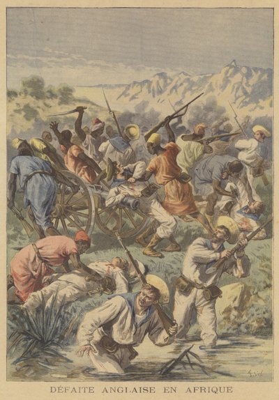 Une défaite britannique en Afrique - after Frederic Theodore Lix