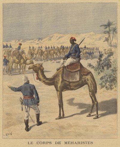 Le corps des Méharistes - after Frederic Theodore Lix