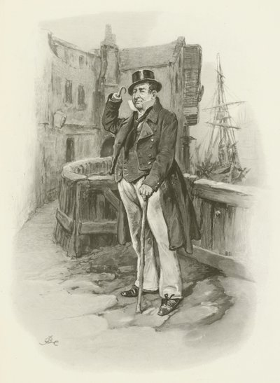 Capitaine Cuttle - after Frederick Barnard