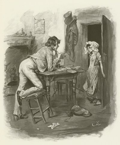 Dick Swiveller et la Marquise - after Frederick Barnard