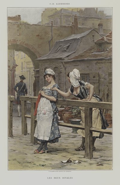 Les Deux Rivales - after Frederik Hendrik Kaemmerer