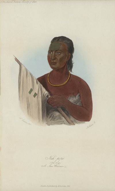 Nah-pope, La Soupe, Un Guerrier Sac (aquatinte) - after George Catlin
