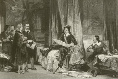 Cromwell conférant avec les Avocats - after George Cattermole