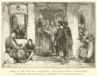 Scène à la porte d