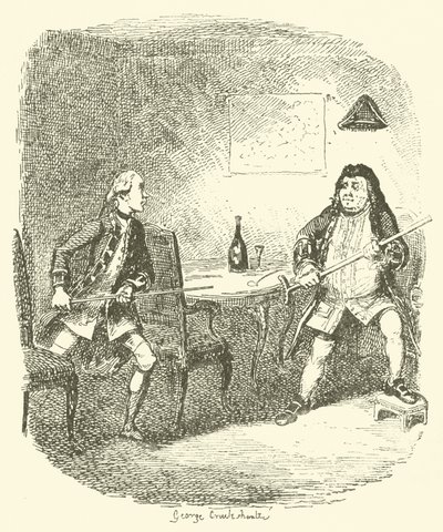 Illustration pour Tristram Shandy - after George Cruikshank