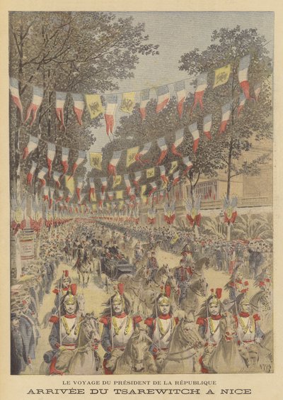 Arrivée du tsarévitch russe à Nice - after Henri Meyer