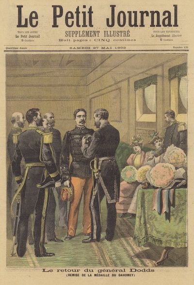 Le général Dodds recevant la médaille du Dahomey à son retour en France - after Henri Meyer