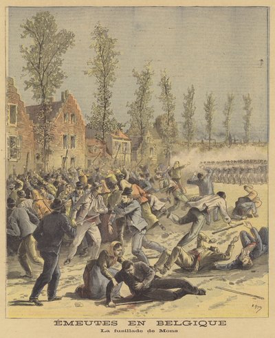 Émeutes en Belgique - after Henri Meyer
