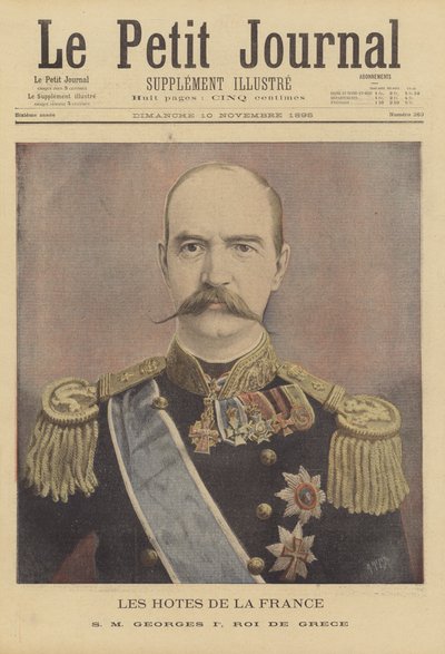 Visiteurs royaux en France : Georges Ier, roi de Grèce - after Henri Meyer