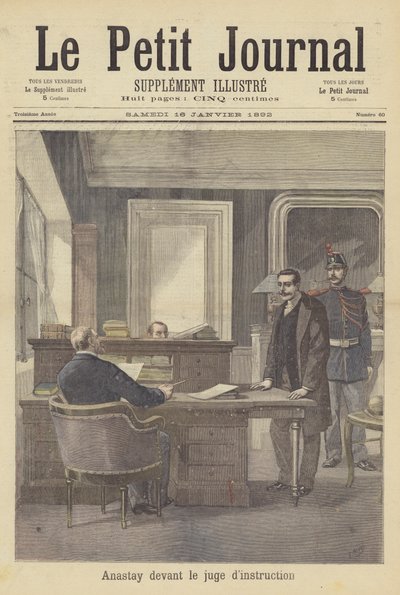 Le meurtrier Louis Anastay devant le juge - after Henri Meyer