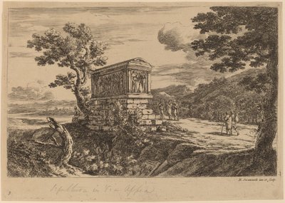 Le sarcophage antique - after Herman van Swanevelt