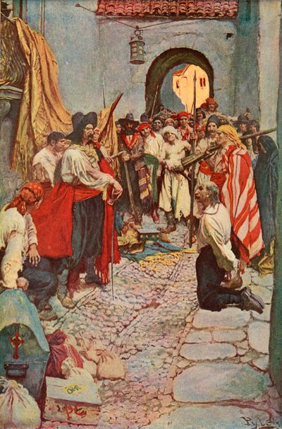 Extorquer un tribut aux citoyens - after Howard Pyle