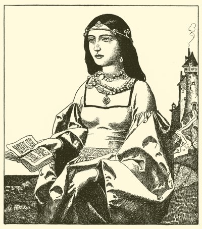 La Dame Belle Isoult - after Howard Pyle