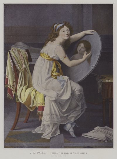 Portrait de Madame Vigée-Lebrun - after Jacques Louis David