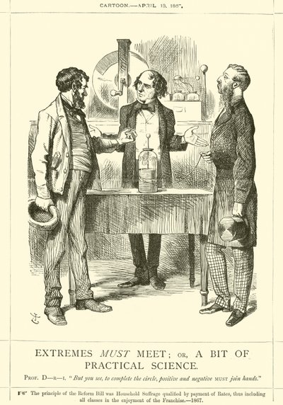 Les extrêmes doivent se rencontrer; ou, un peu de science pratique - after John Tenniel