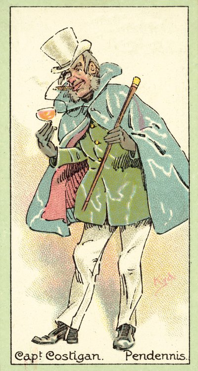 Capitaine Costigan, Pendennis - after Joseph Clayton Clarke