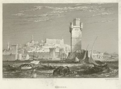 Rhodes - after Joseph Mallord William Turner