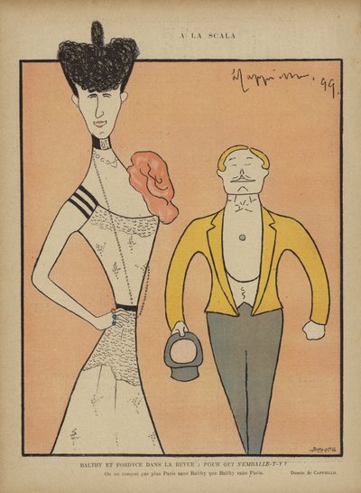 Balthy et Fordyce, Illustration pour Le Rire - after Leonetto Cappiello