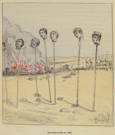 Atrocités hovas en 1845 - after Louis Charles Bombled