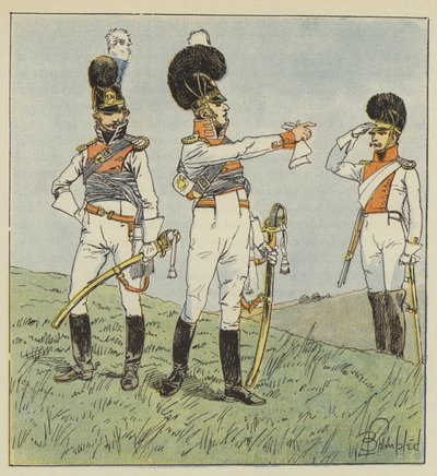 Colonel de chevau-légers, Officier bavarois, Colonel de dragons - after Louis Charles Bombled