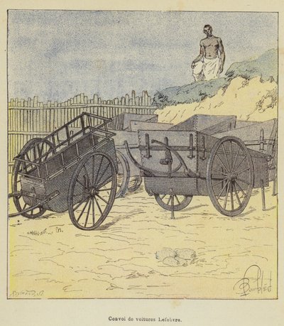 Convoi de voitures Lefebvre - after Louis Charles Bombled
