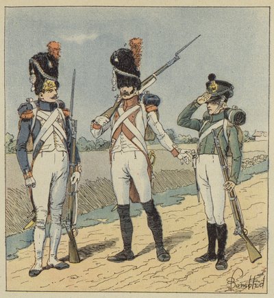 Garde impériale, Grenadiers, 1er régiment, 2e régiment, pupilles - after Louis Charles Bombled