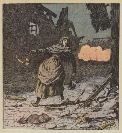 La veuve Perrochon tuée à Fréteval - after Louis Charles Bombled