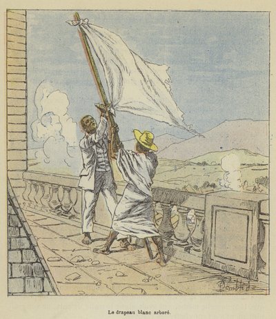 Le drapeau blanc arboré - after Louis Charles Bombled
