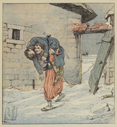 Le fourrier Colonna, du 2e zouaves, sauve des mains de l